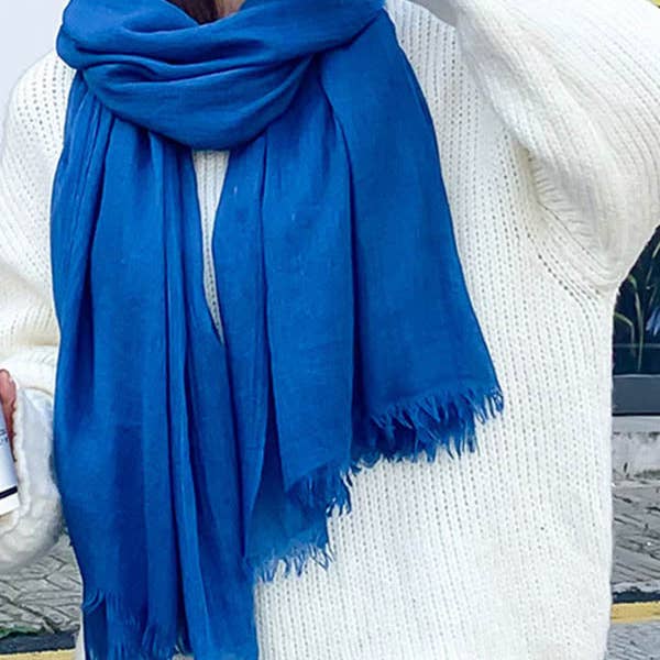 ShieldChic - Wholesale Scarf - Women's - Casual Simple Ramie Cotton 14 Colors Scarf3