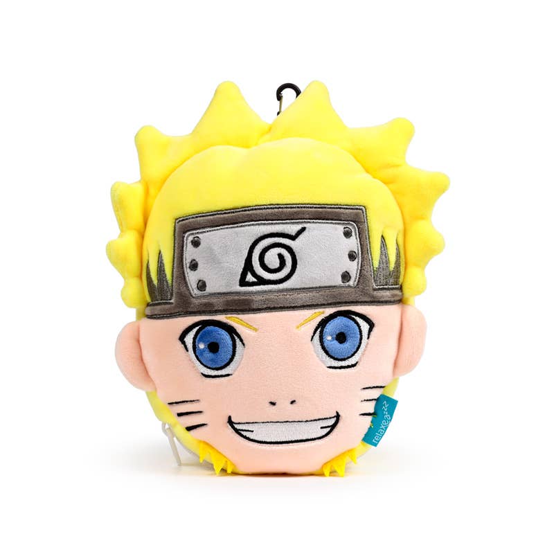 Puckator Ltd - Venta al por mayor Cojín de viaje - Almohada de viaje y máscara de ojos Relaxeazzz Naruto Plush3