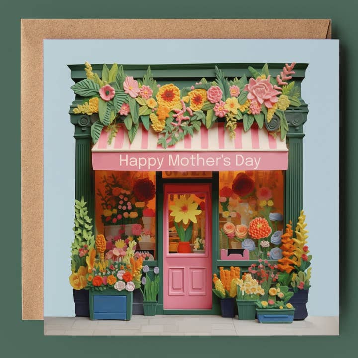 Good Post Day - Wholesale Mother's Day Card - Mother's Day Florist Shop 2D Printed Card