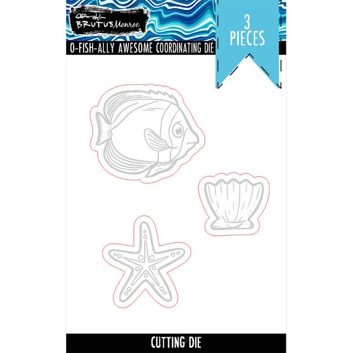 O-Fish-Ally Awesome Coordinating Dies for wholesale by Brutus Monroe LLC