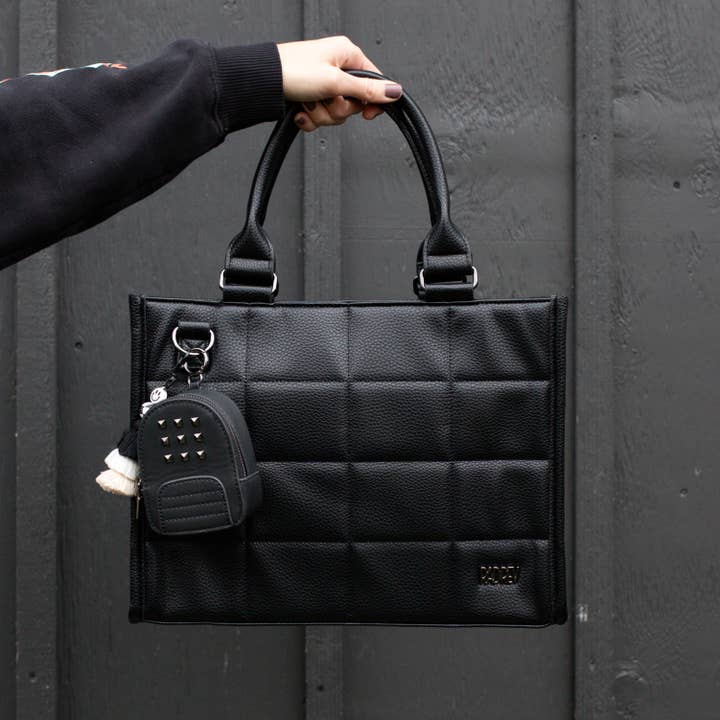 Boxy Tote MAX in Pebble Black for wholesale by Rad Revolution