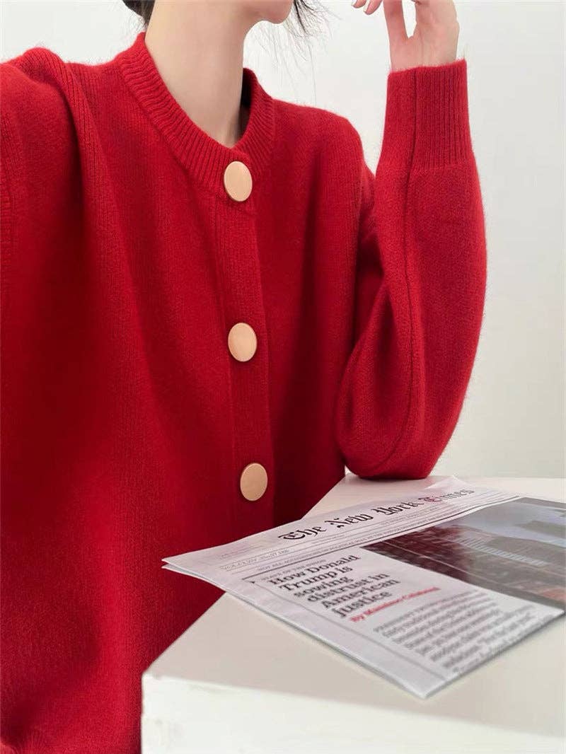 Marayn - Wholesale Cardigan – Women’s - Chic Knit Cardigan Korean Style Cozy  Modern15