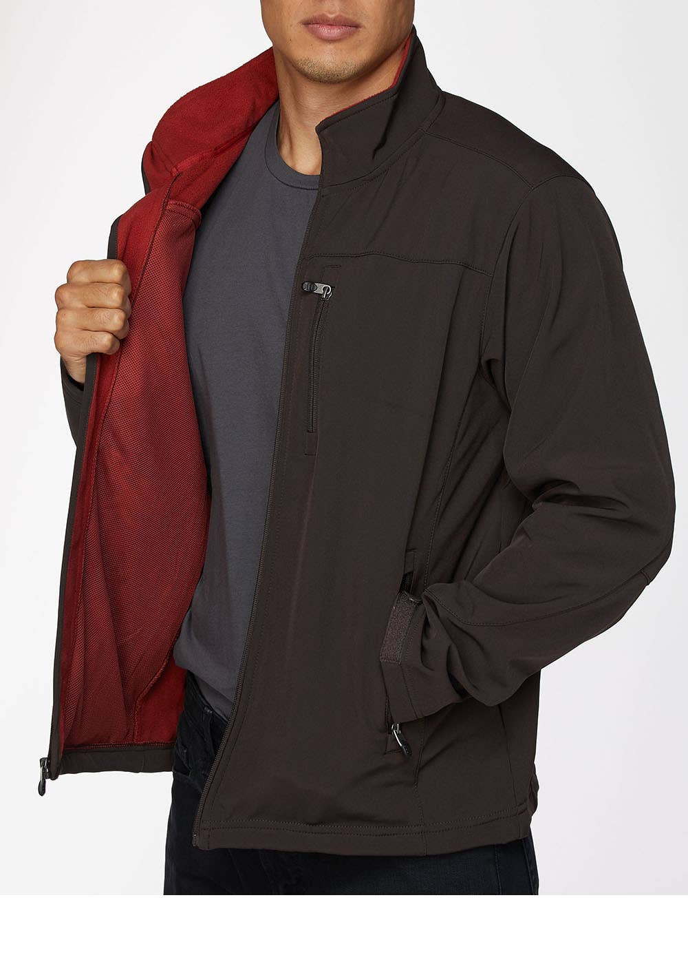 Rodeo Clothing - Wholesale Jacket - Men's - Men's high-quality soft shell bonded jacket with contrast19