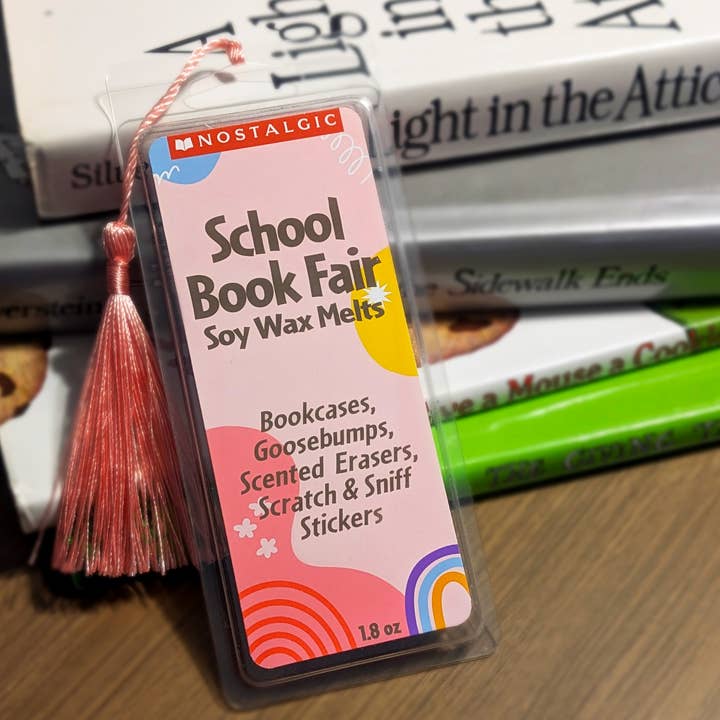 School Book Fair Scented Soy Wax Melt Snap Bars for wholesale by Nostalgic Essentials