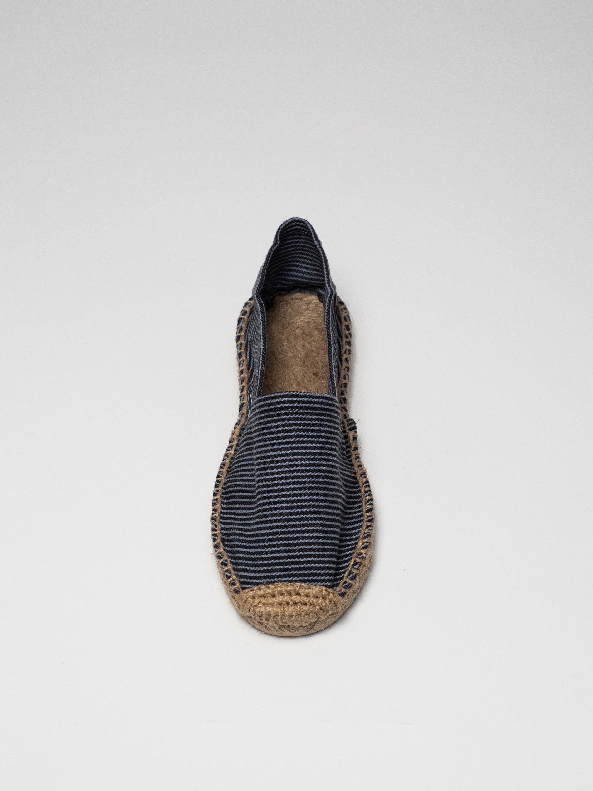 Thin stripes espadrille Women - blue - Box 24 pairs for wholesale on Faire3