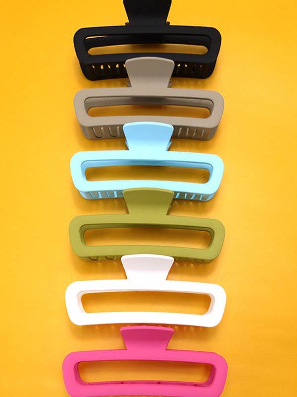 EXTRA LARGE RECTANGLE HAIR CLAW CLIPS | 40H599 for wholesale by JOSSLYN by wall to wall