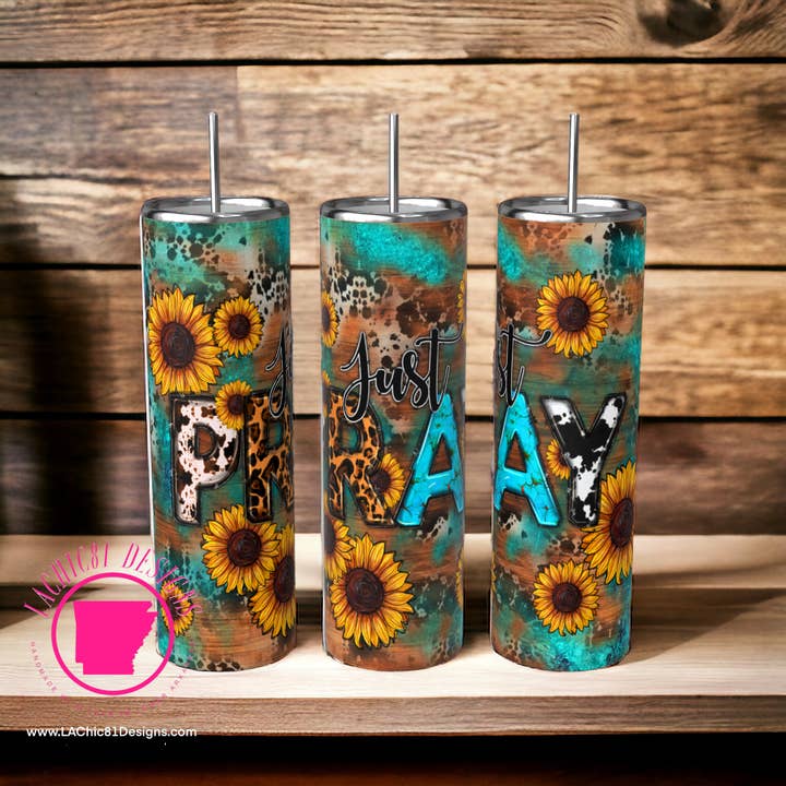 Just Pray Tumbler for wholesale by LAChic81 Designs
