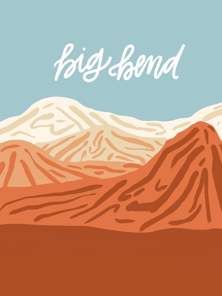 Postal Big Bend para venta al por mayor de Daley Kaye Studio