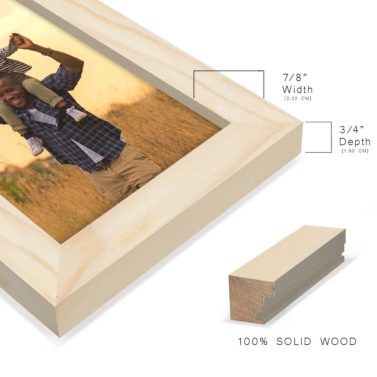 Wexford Home - Wholesale Picture Frame - Photo Frame. Real Wood with Woodgrain, Palo Santo6
