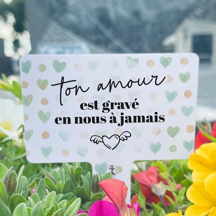 Recuerdo decorativo de metal - Mensaje moderno Tu Amor para venta al por mayor de La vie en magenta