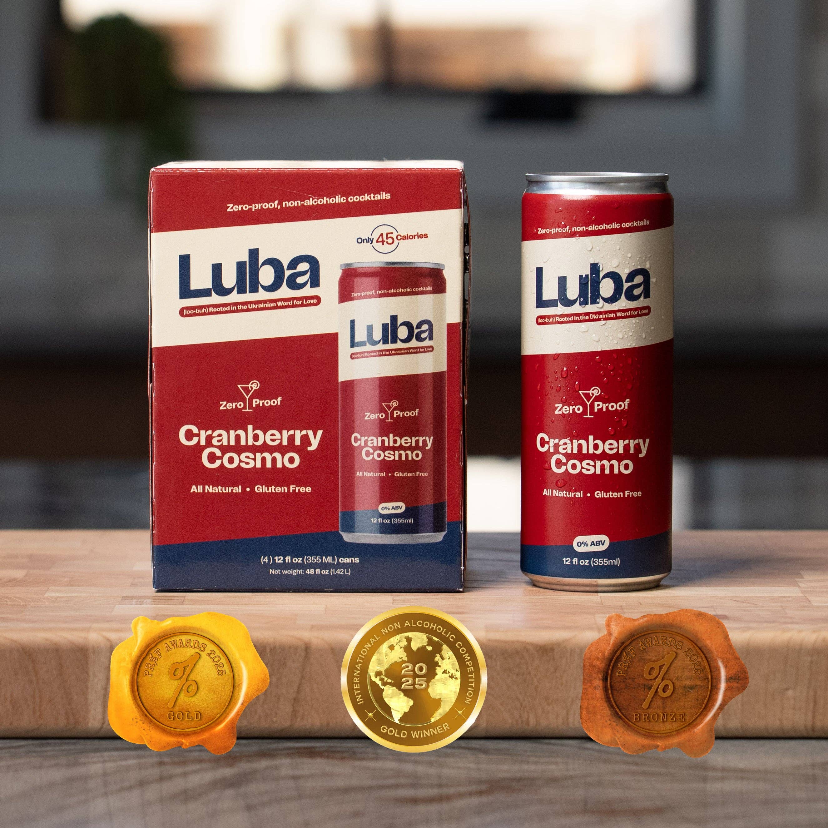 REMOVED BRAND - Wholesale Non-Alcoholic Aperitif/Mocktail - Cranberry Cosmo - Non-Alcoholic Cocktail - 24 Cans (4-pks)0