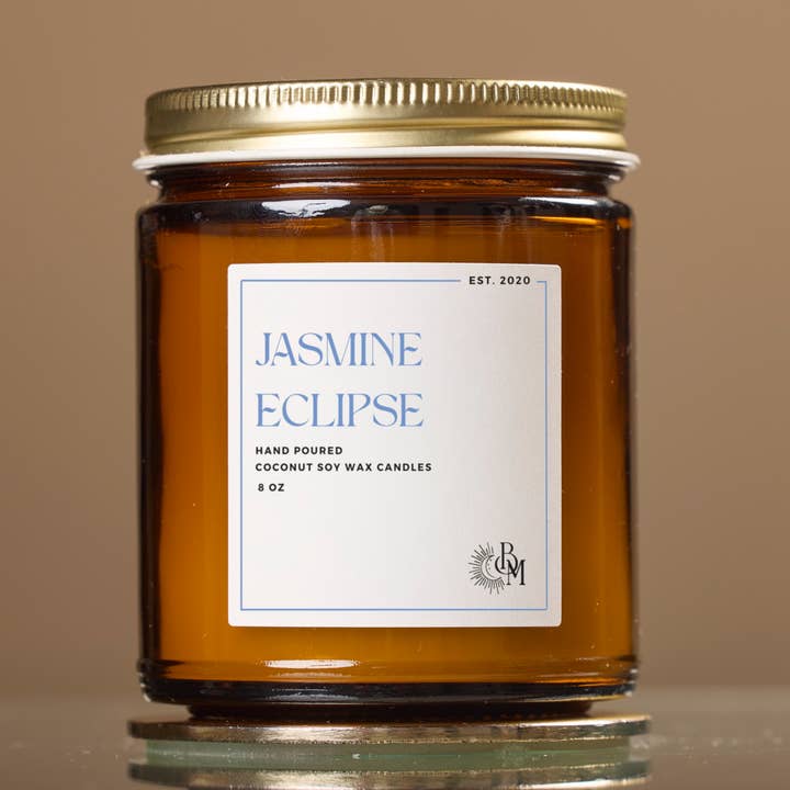 Jasmine Eclipse - Coconut Soy Candle for wholesale by Black Moon Co.