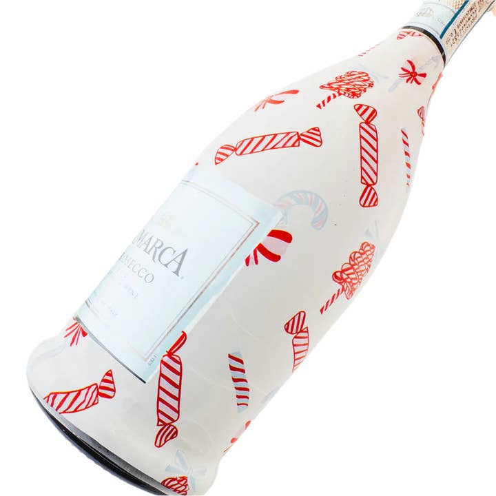 Beau Bottles - Wholesale Wine gift bag - Beau Bottles Limited Edition Luxe Candy Cane- Prosecco Collection4