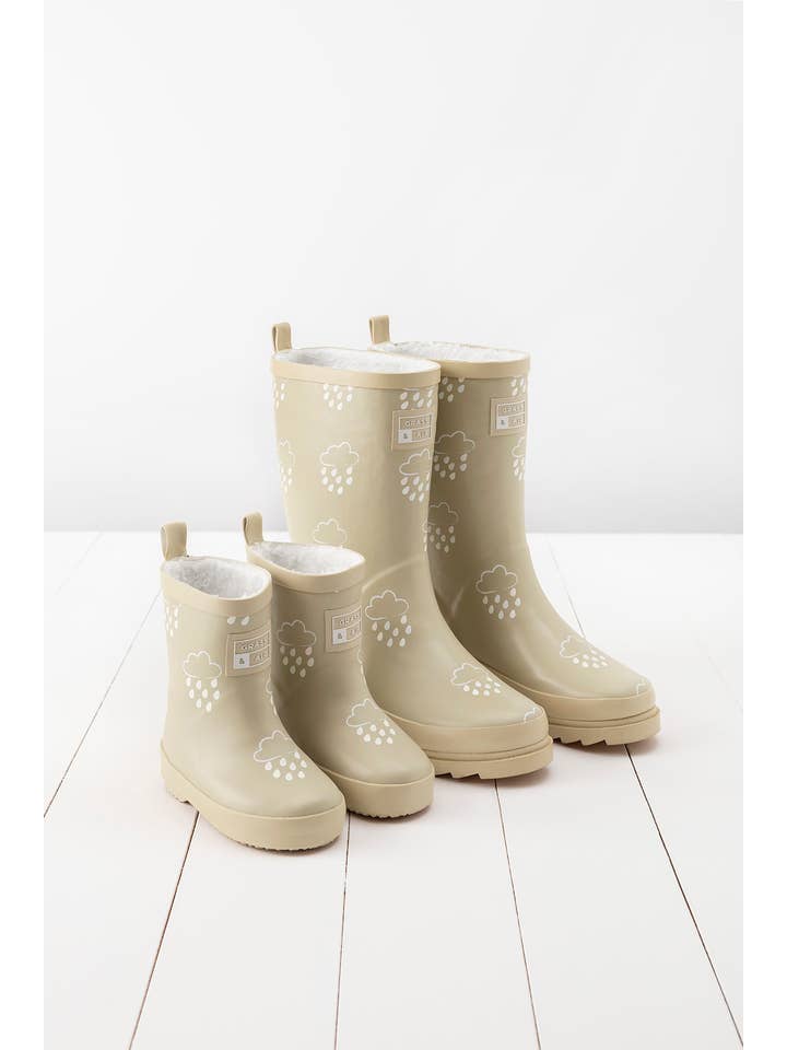 Grass & Air - Wholesale Rain Boots - Women's - Stone Adult Colour-Changing Winter Wellies3