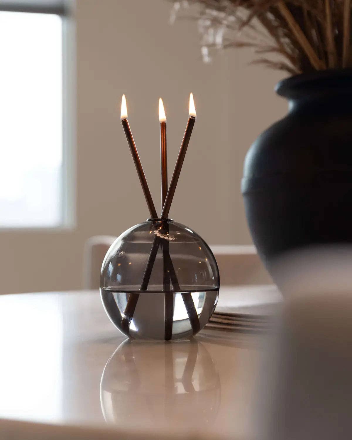 Everlasting Candle - Wholesale Vase - Neva Vase, Storm [x6] --WHOLESALE12