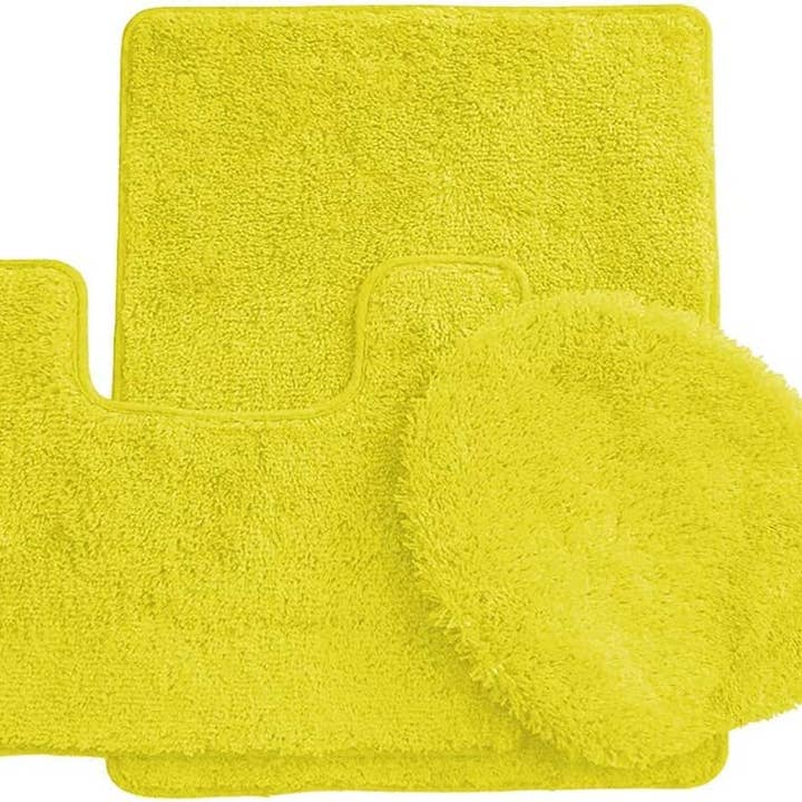 Ben & Jonah - Vente Ensembles de tapis de bain - Ensemble de 3 tapis de bain Simple Elegance by Ben & Jonah : 1 tapis de bain, 1 tapis de contour et 1 housse de siège de toilette22