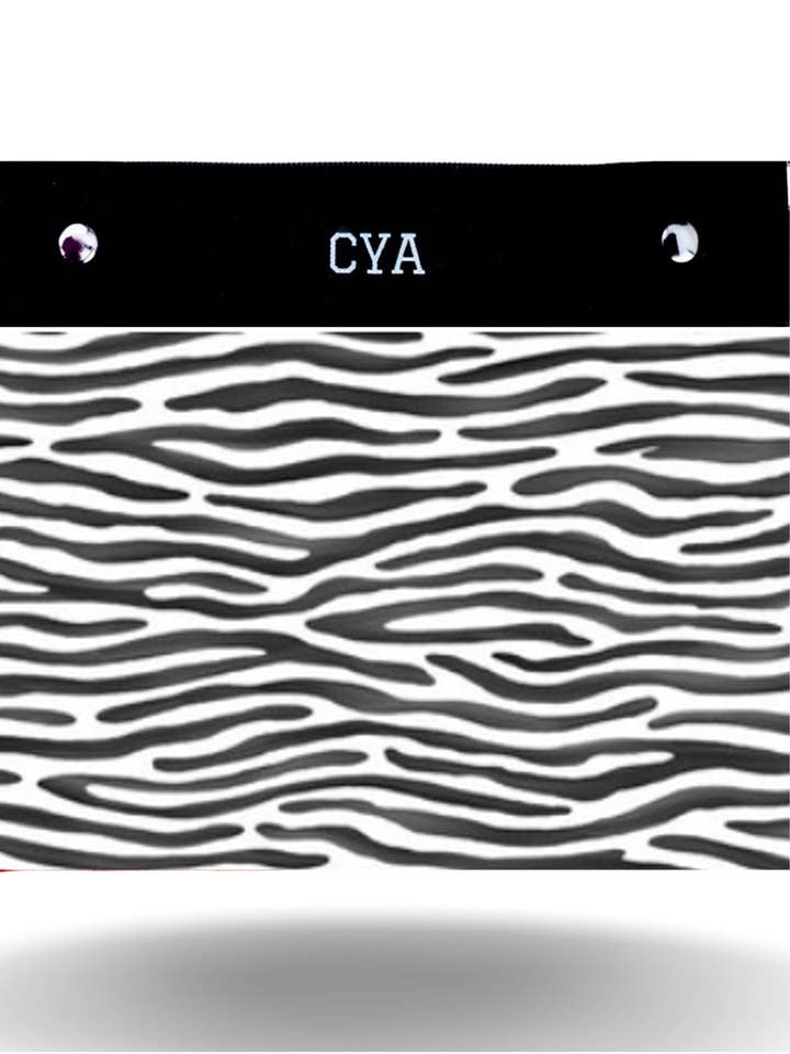 Black & White Stripe - Wide - Cover Only for wholesale by CYA Accessories