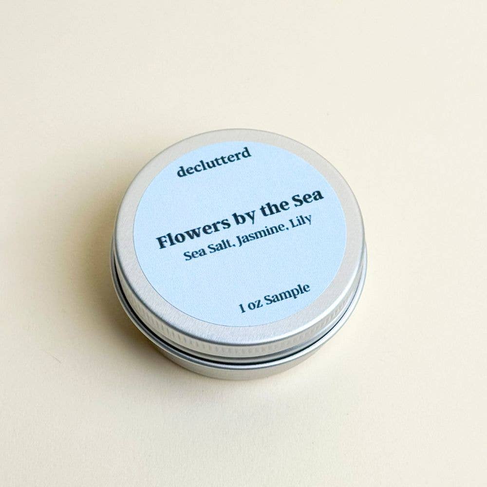 declutterd - Wholesale Travel Candles - Candle Tin Sample 1 oz Wood Wick Non Toxic Coconut Soy Wax9