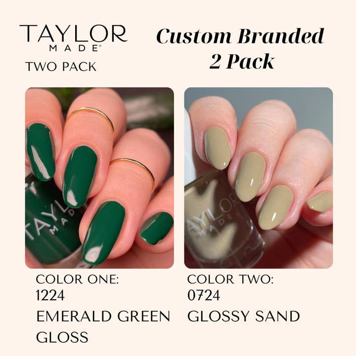 Taylor Made Polish - Vendita all'ingrosso Smalto per unghie - Smalto per unghie personalizzato: confezione da 2 a lunga tenuta + vegano + non tossico178