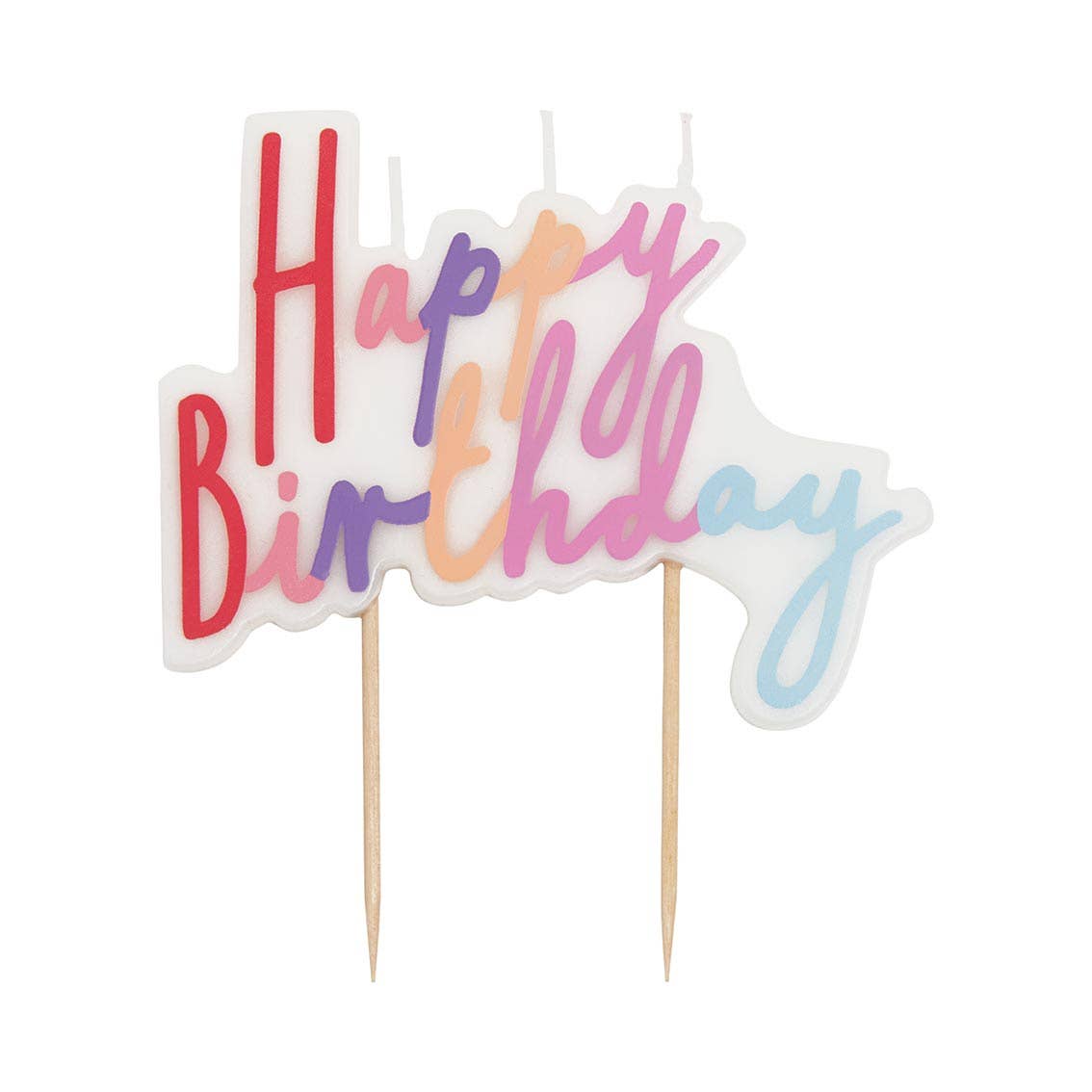 Talking Tables USA - Wholesale Cake Candle - Pastel Happy Birthday Candle | Cake Candles |2
