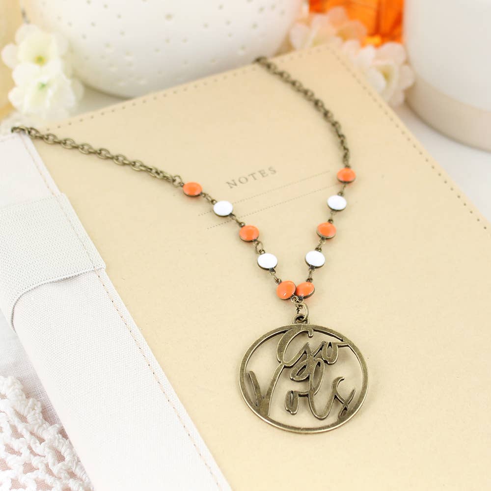 Tennessee Slogan Cut-Out Necklace for wholesale by Seasons Jewelry