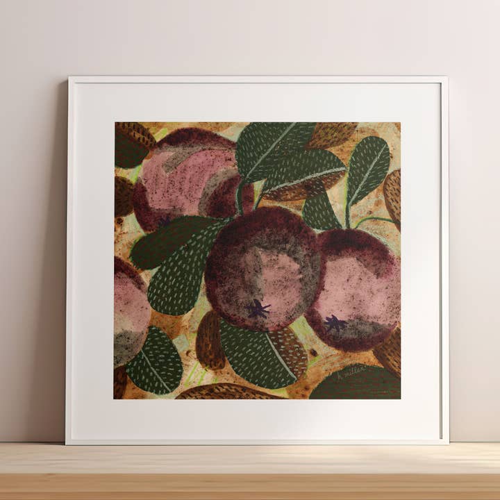 H Miller Ink Illustration Art wholesale products - Wholesale Art Print - Apple Orchard | Art Print | Rustic Wall Art & Home Decor4