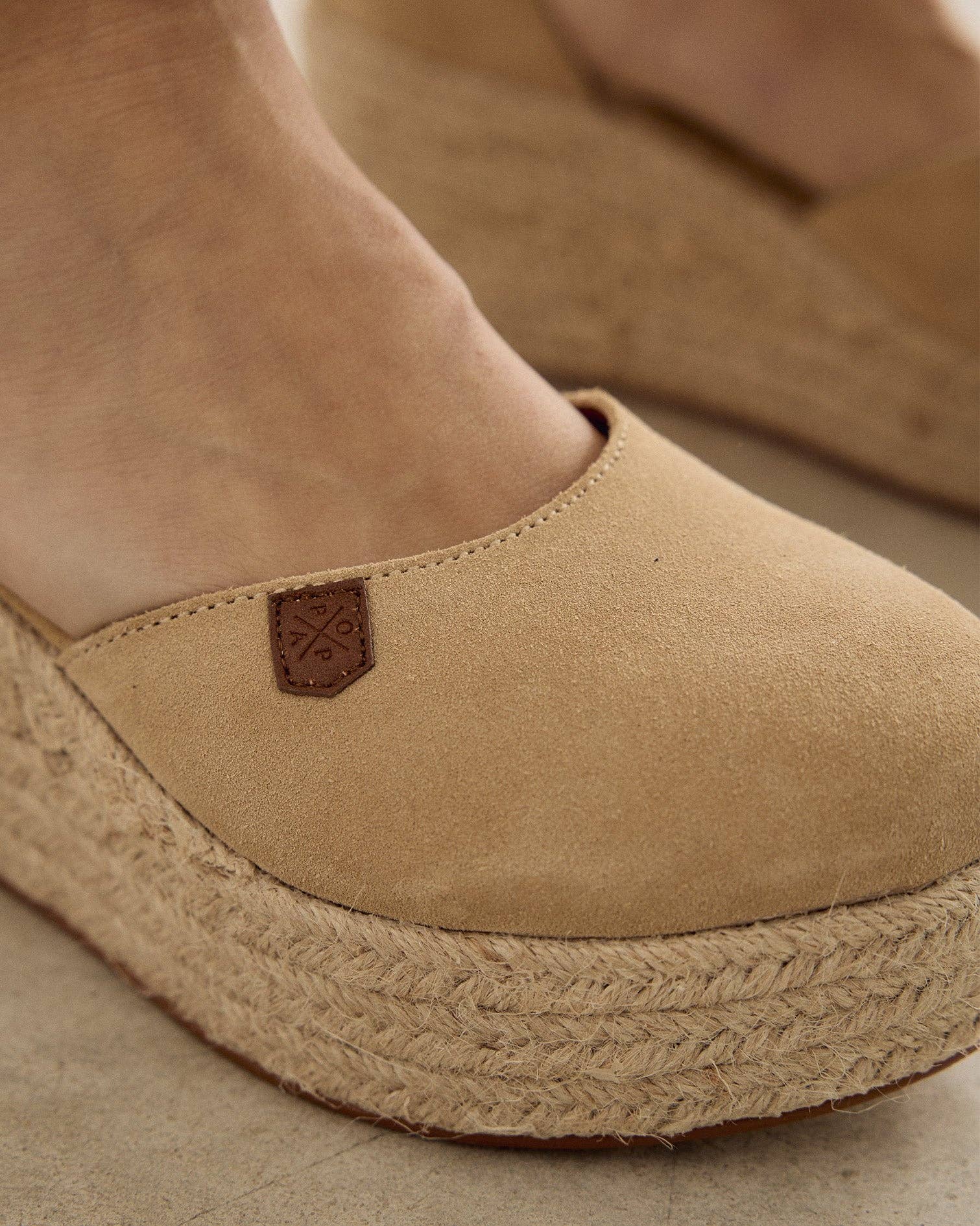 POPA - Wholesale Wedges - Women's - Cantalar Beige Suede6