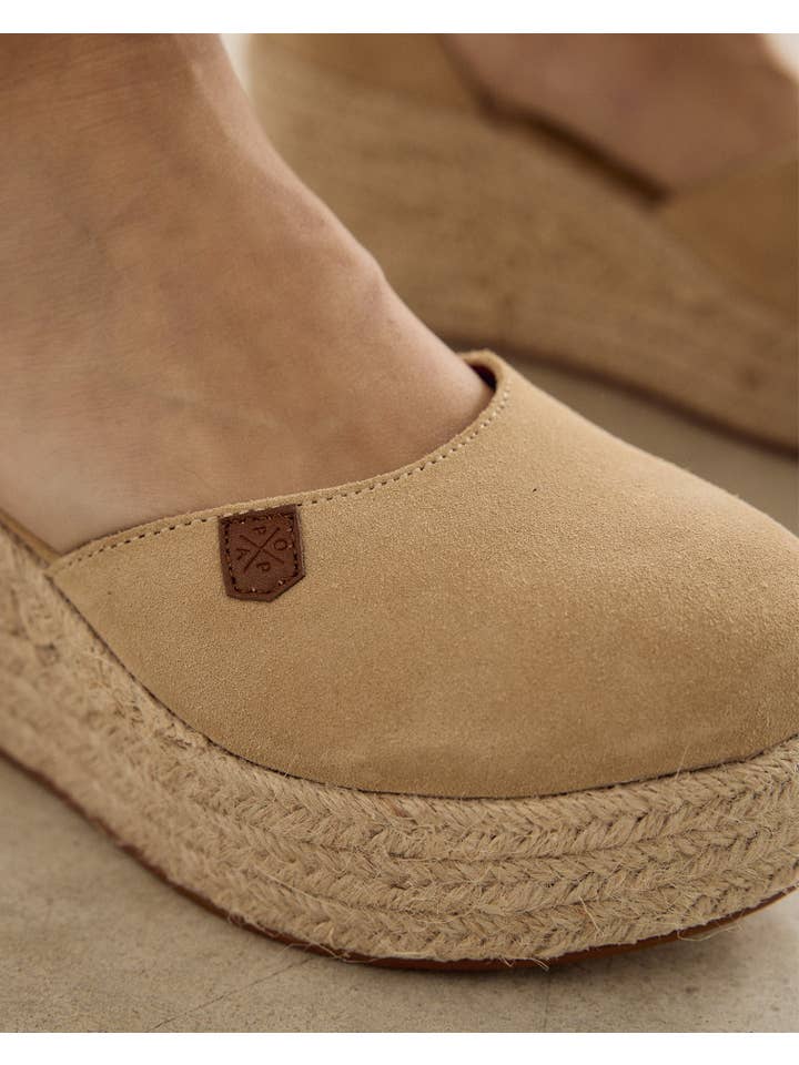 POPA - Wholesale Wedges - Women's - Cantalar Beige Suede6