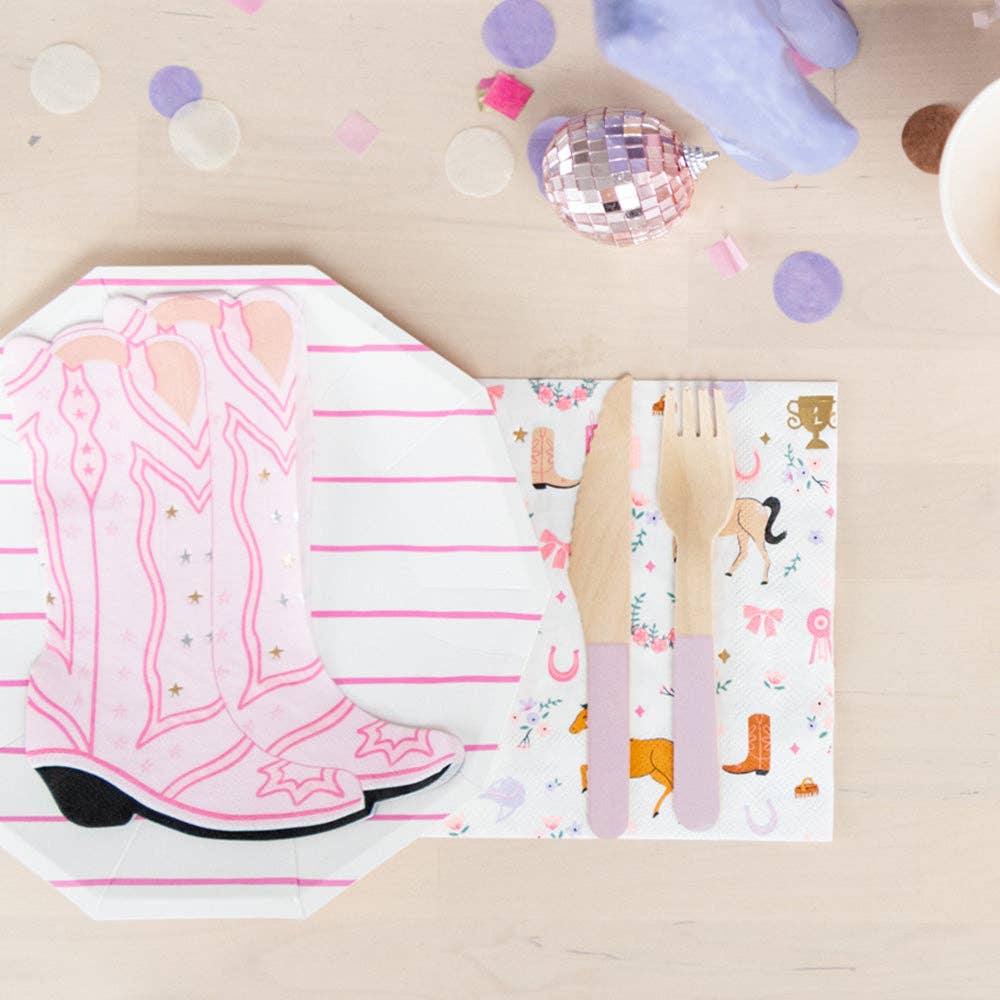 Jollity & Co. + Daydream Society – wholesale Disposable napkin – Pony Tales Large "Boot" Napkins1