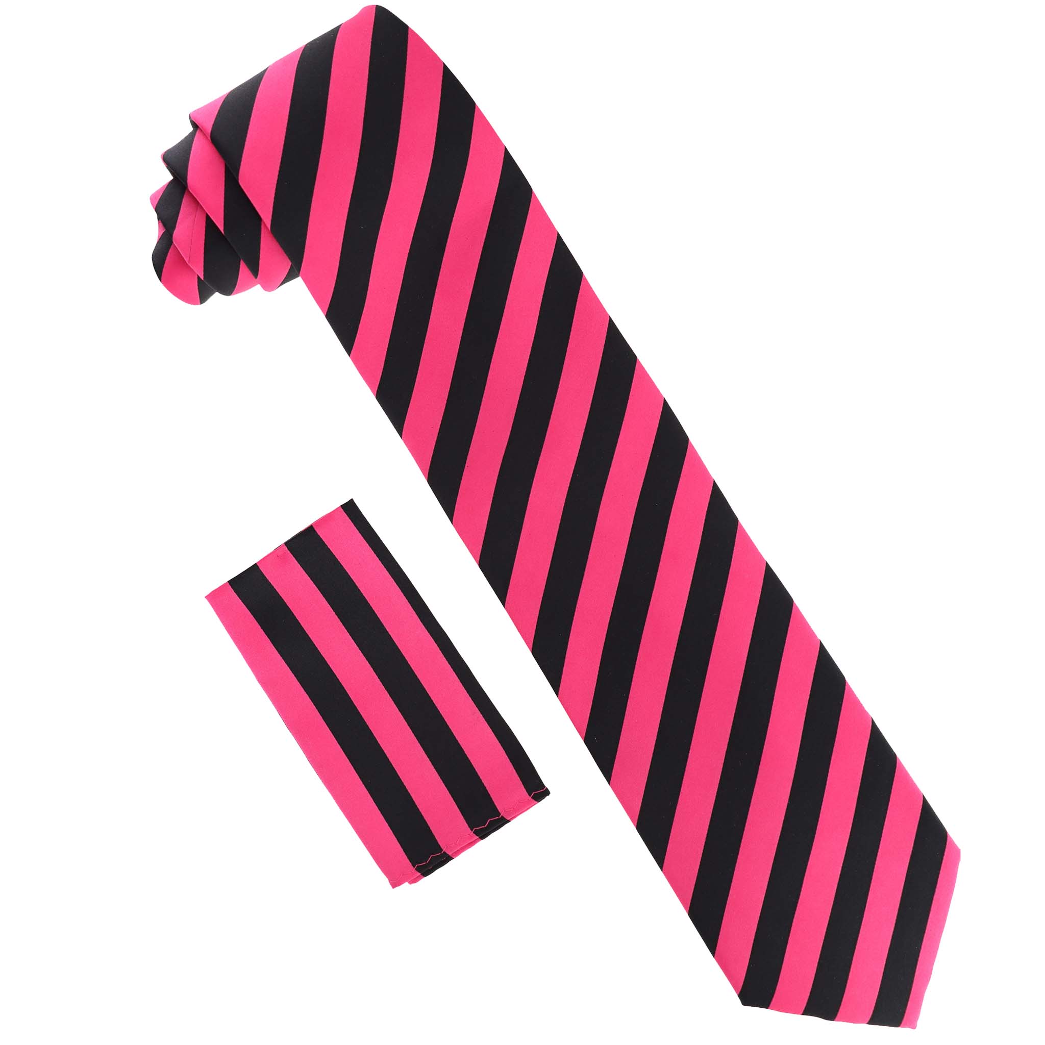 Dubal Brothers - Wholesale Necktie - Men's - Vittorio Farina Striped Necktie & Pocket Square by Classy Cufflinks9