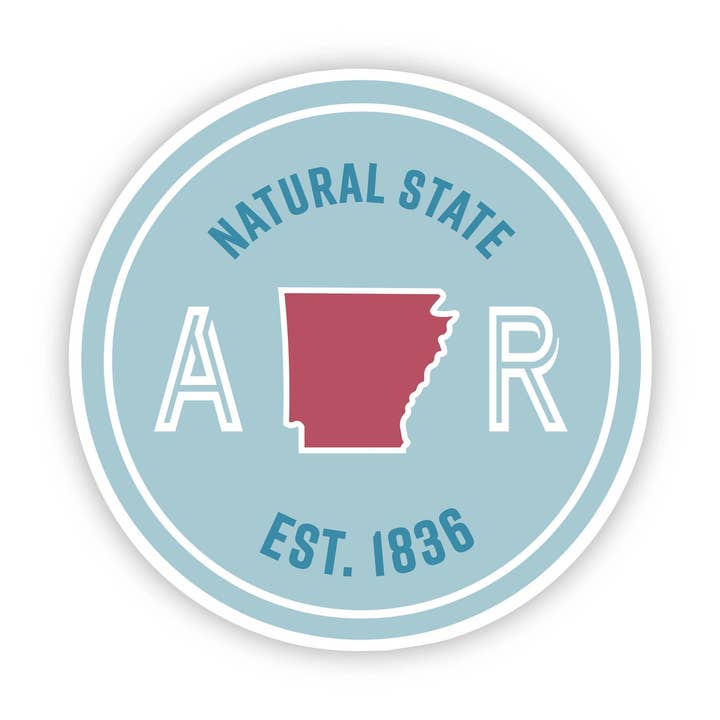 Natural State Arkansas Sticker for wholesale by Big Moods