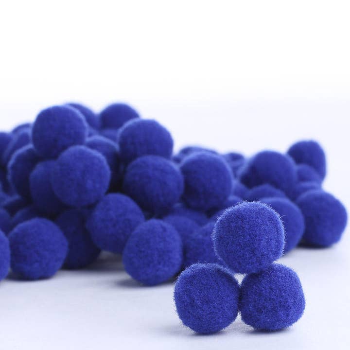Factory Direct Craft - Wholesale Craft supplies - Pack of 100 Small 1/2 inch Pom Poms - Select Color 4