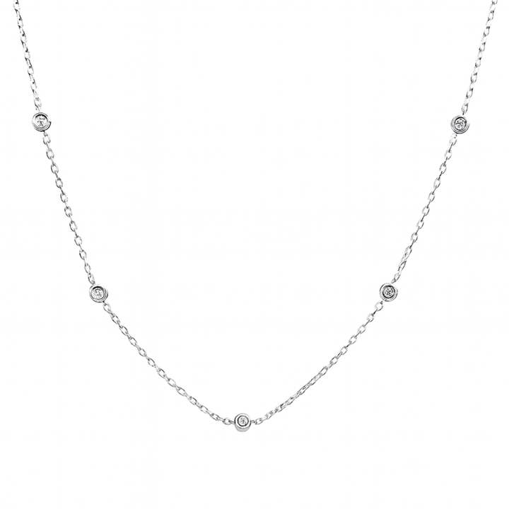 Ketting "Calliope" van 925 zilver – fijne zirkonia-solitair voor wholesale door Impala