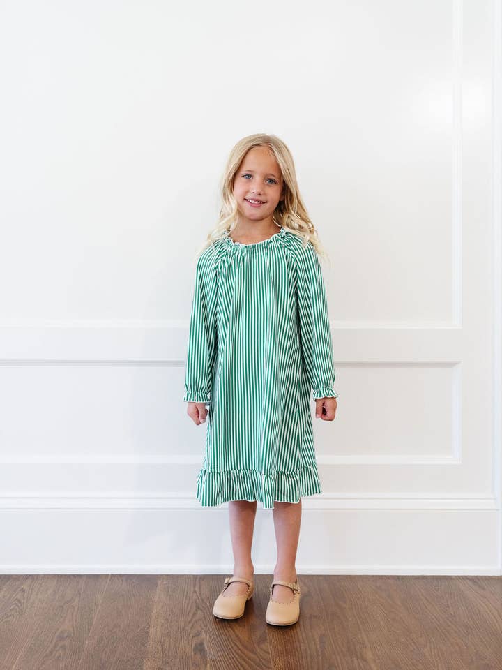 *Preorder* Wendy Dress in Alpine Stripe for wholesale by Plain Jane