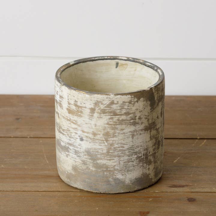 Audrey's Home & Gift - Wholesale Plant Pot - Cement Cylinder Planter, Md (Pk/02)