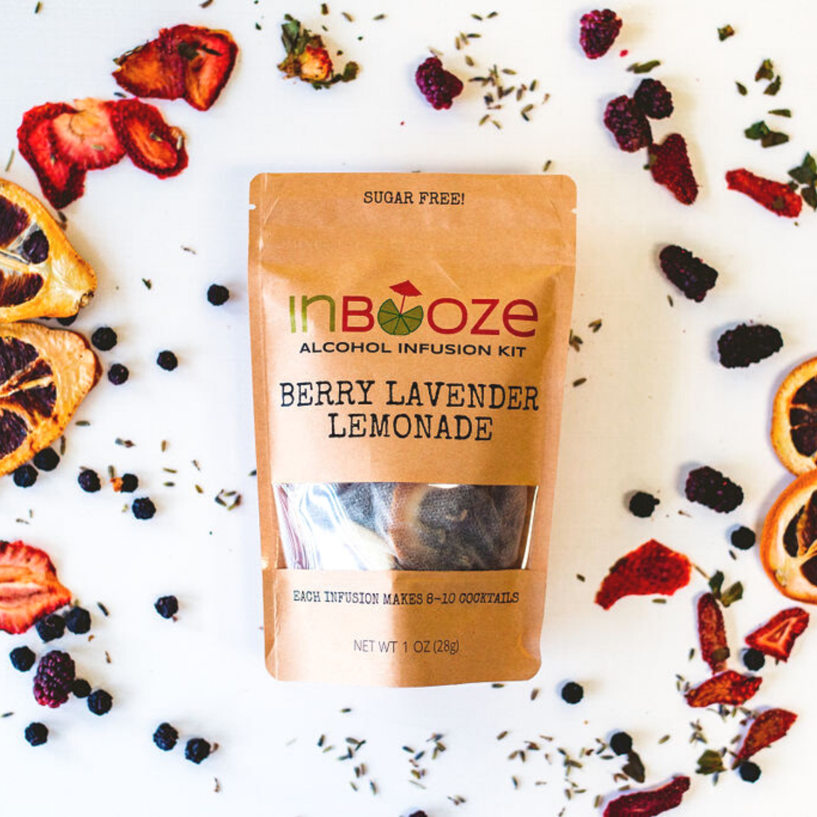 InBooze - Wholesale DIY Drink Kit - Berry Lavender Lemonade Alcohol Infusion Cocktail Kit1