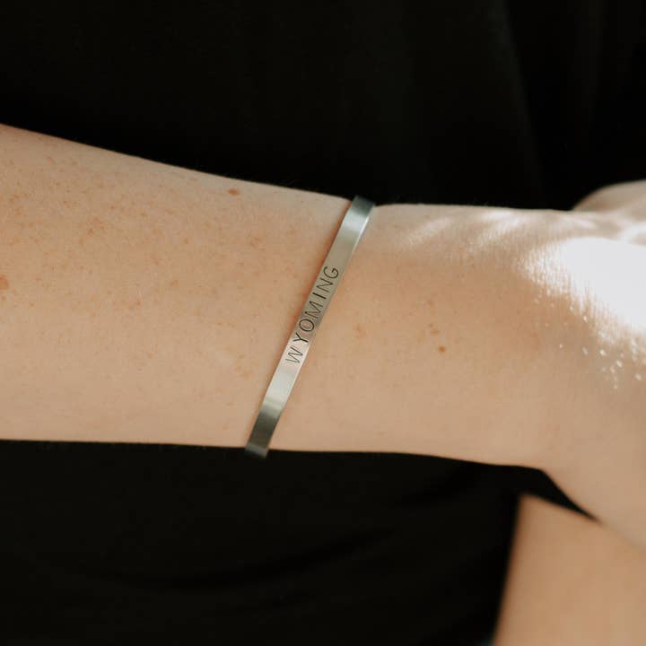 JOY IN THE MORNING - Wholesale Cuff Bracelet - Peak Metal Cuff 3/8”