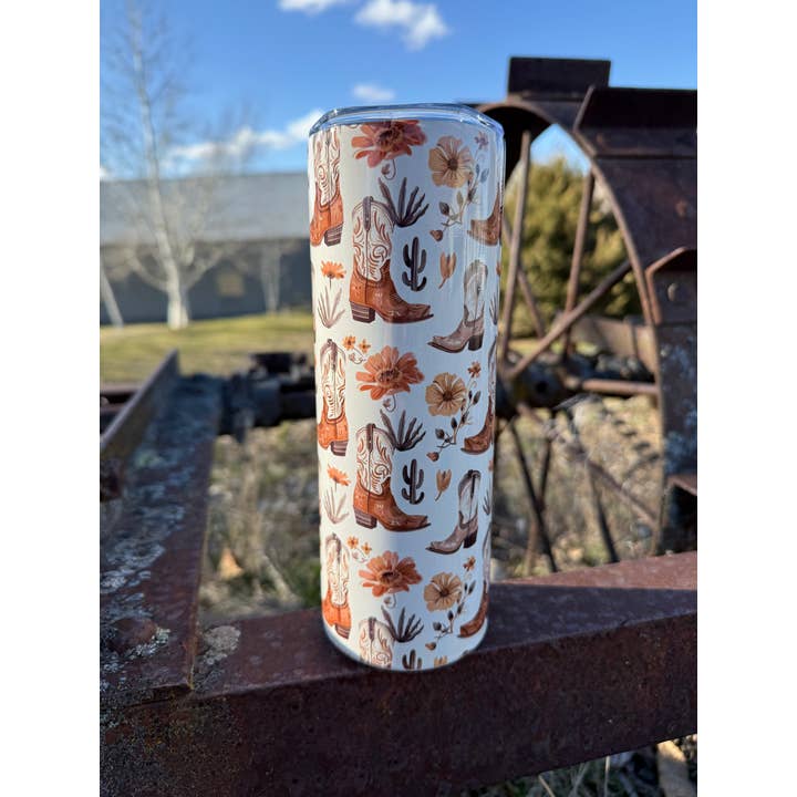 Bicchiere a tema western Frontier Fiesta 20oz - C3 per la vendita all'ingrosso da parte di Running With Coyotes