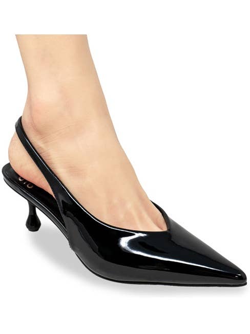 ARIMA-2 POINTED TOE SLINGBACK SPHERE KITTEN HEEL for wholesale by Chase+Chloe