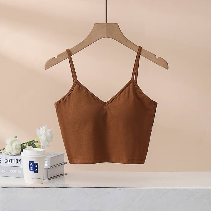 Rosa Clothing - Wholesale Tank Top - Women's - Essential built-in bra low back tank top
