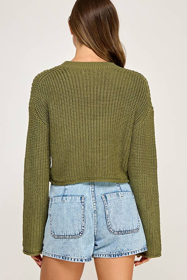 Miss Love - Wholesale Knit Sweater - Women's - WAFFLE KNIT SWEATER18