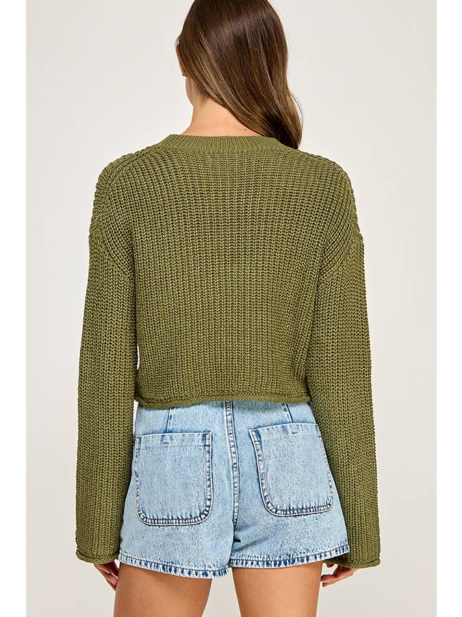 Miss Love - Wholesale Knit Sweater - Women's - WAFFLE KNIT SWEATER18