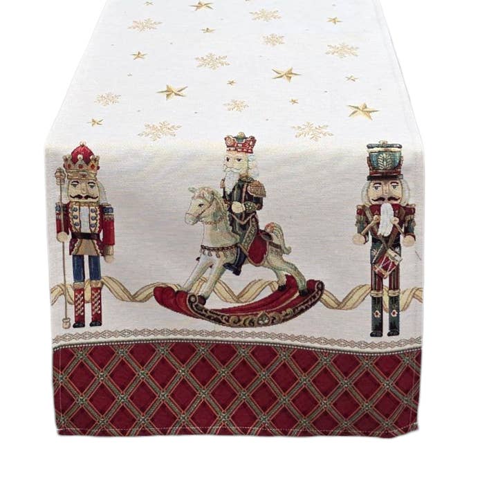 Christmas Runner Nutcracker Lurex in Gobelin for wholesale by Lunaria Lab
