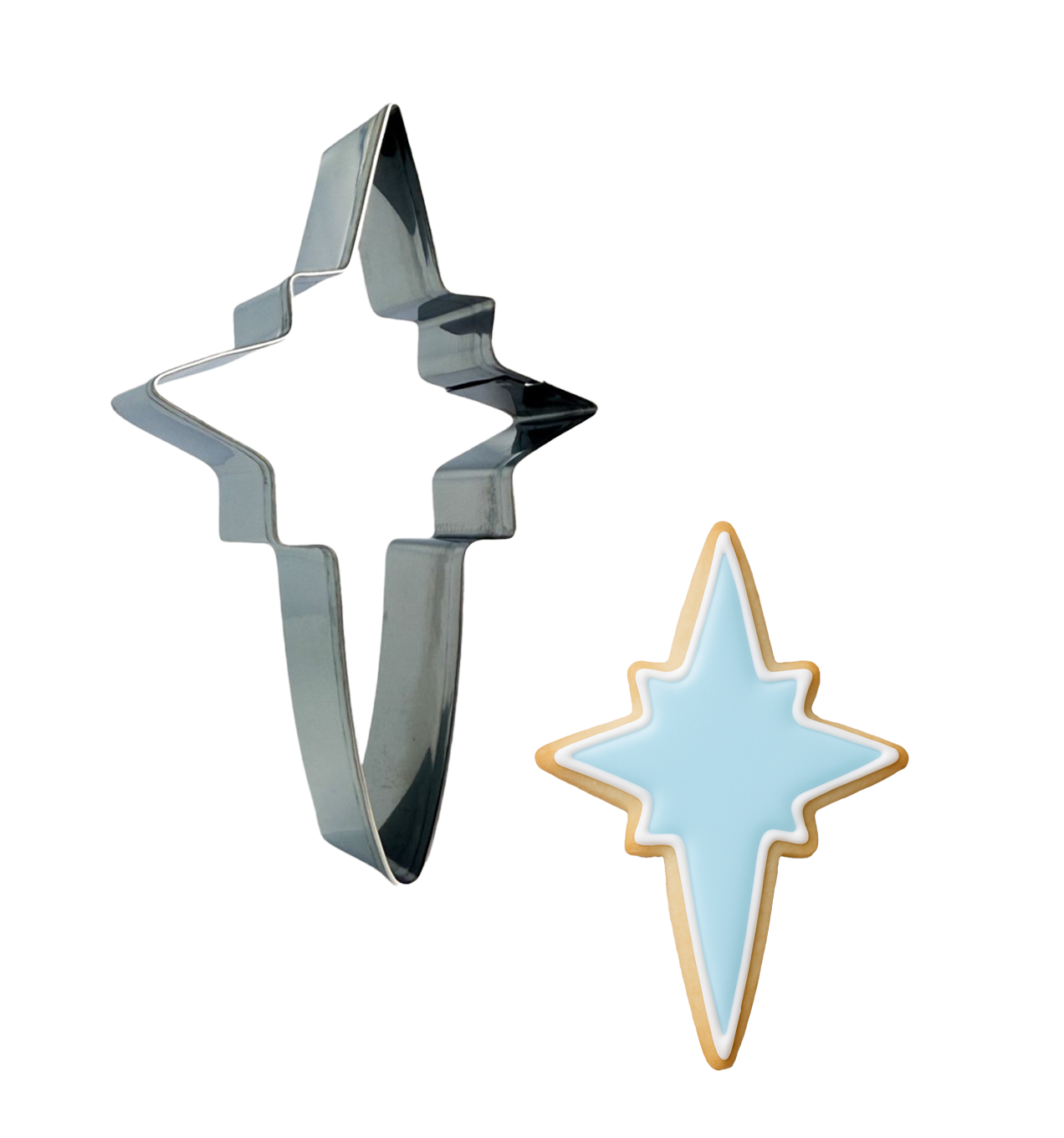 CookieCutter.com - Wholesale Cookie Cutter - Star of the East 4" Metal Cookie Cutter B17580