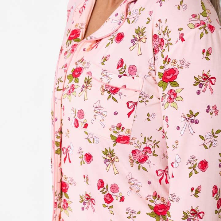 Bellabu Bear – wholesale Pyjamasset - Dam – Bows & Blooms Bambus Damernas Pyjamaset2