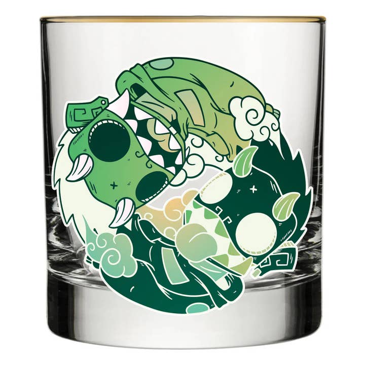 That "Day N Nite" Glass by Chris Dokebi for wholesale by BeerCanvas