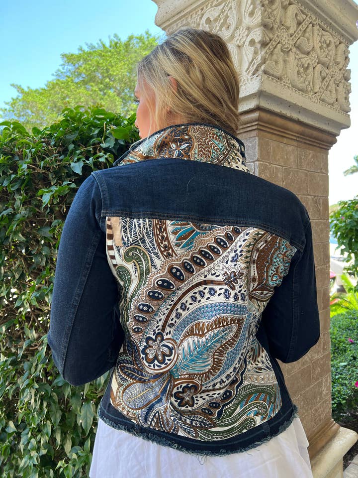 Stacy Bradley Design - Wholesale Denim Jacket - Women's - The Dark Denim Jacket / Lots of Fun Colors0