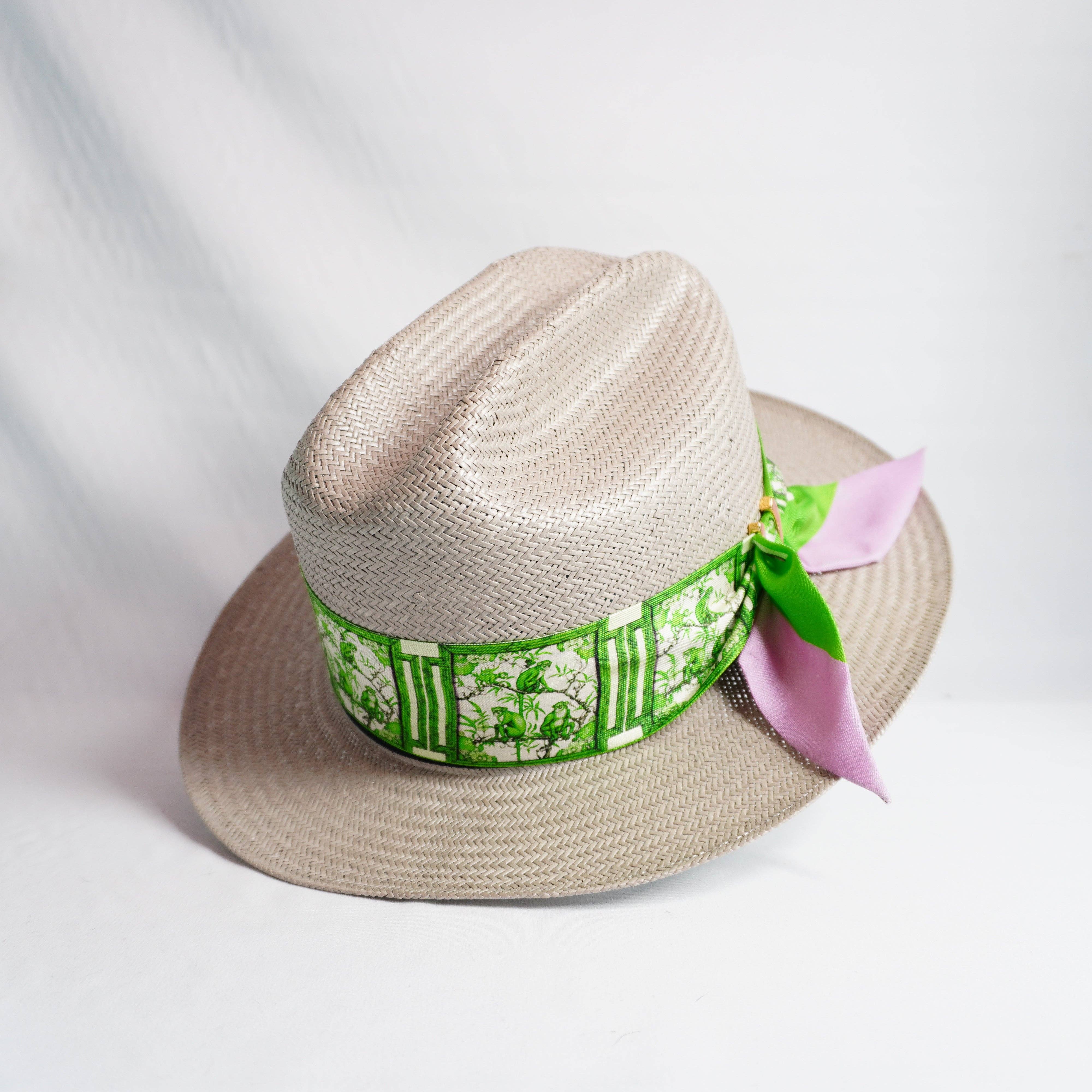 Hampton Road Designs - Wholesale Scarf - Women's - Chinoiserie Monkeys (Green) Twillionaire Set (WS)2