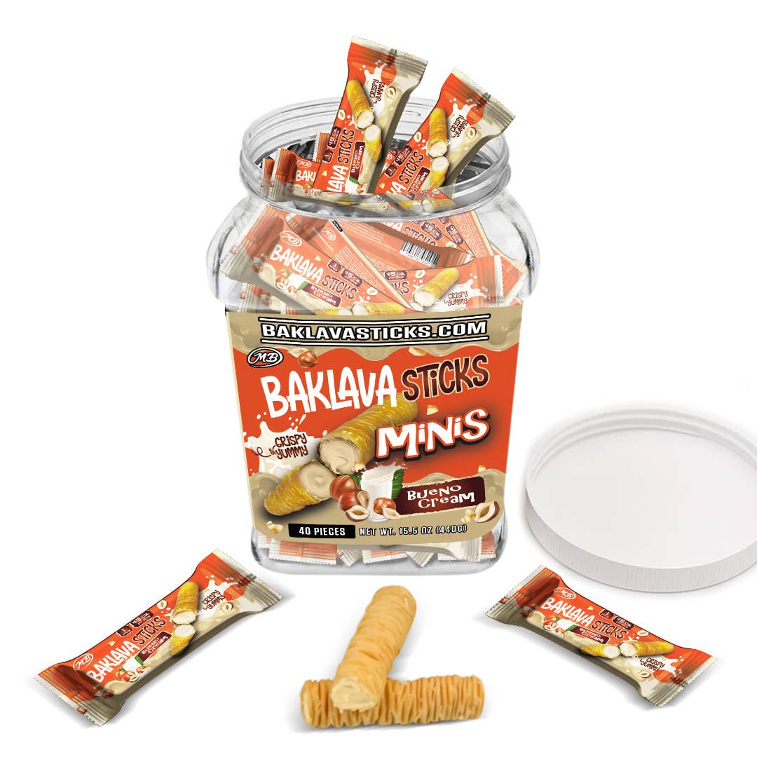 Baklava Sticks - Wholesale Chocolate Covered Sweets - Baklava minis with Hazelnut Chocolate 8 Flavors6