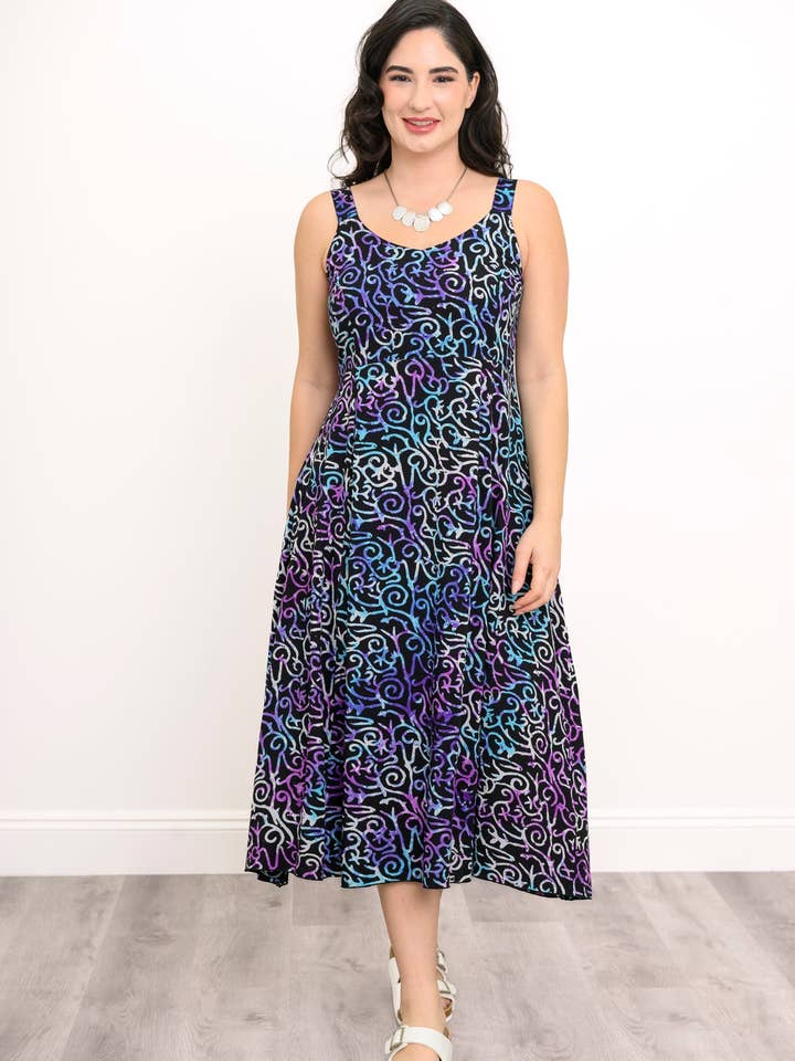 Abito Shauna, Coral Fantasy per la vendita all'ingrosso da parte di Blue Sky Clothing Co LLC